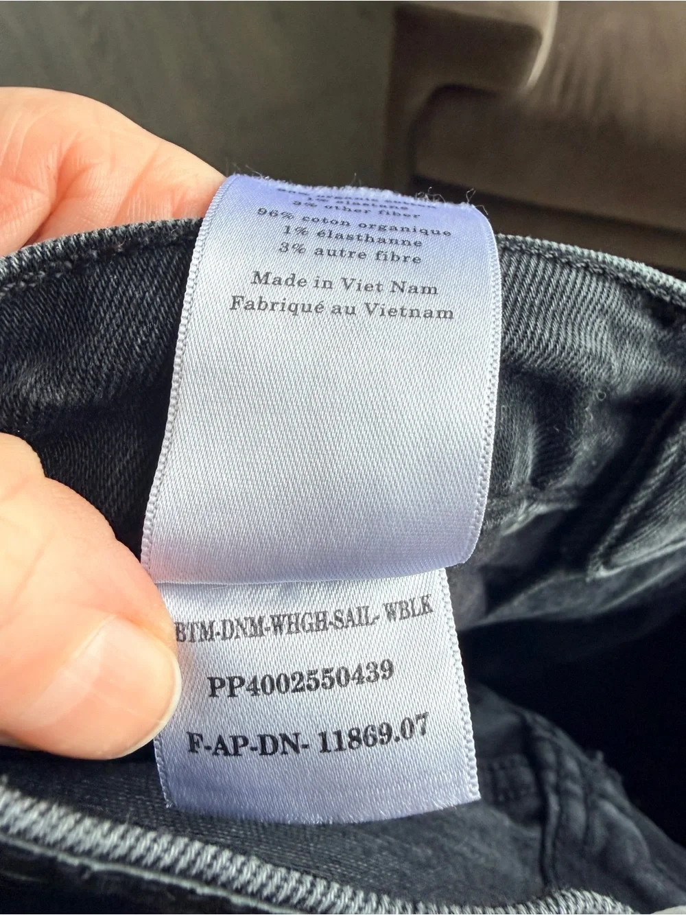 Everlane Organic Cotton The Way-High Sailor Jean in Washed Black Size 23 Crop